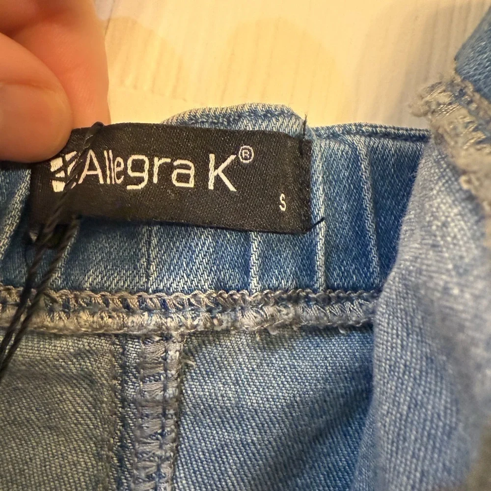 Allegra K NWT Jean Button Up Dress Size S - Picture 3 of 4